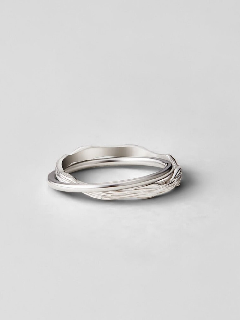 Forever Entwined Silver Layered Ring - Beautiful Earth